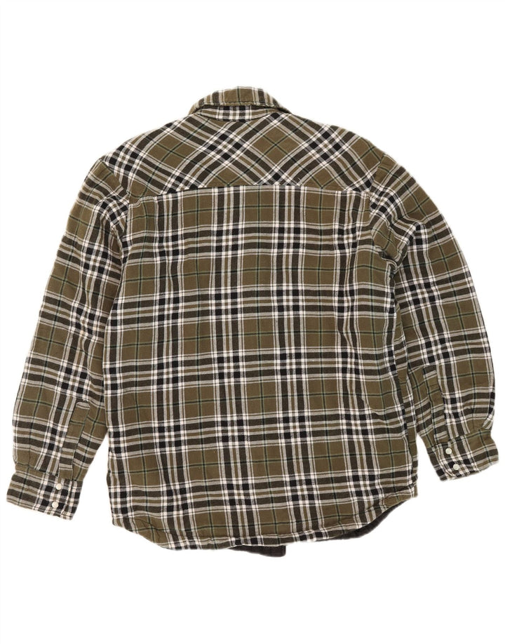 Dickies Chemise en flanelle Lumberjack pour homme en coton à petits carreaux kaki