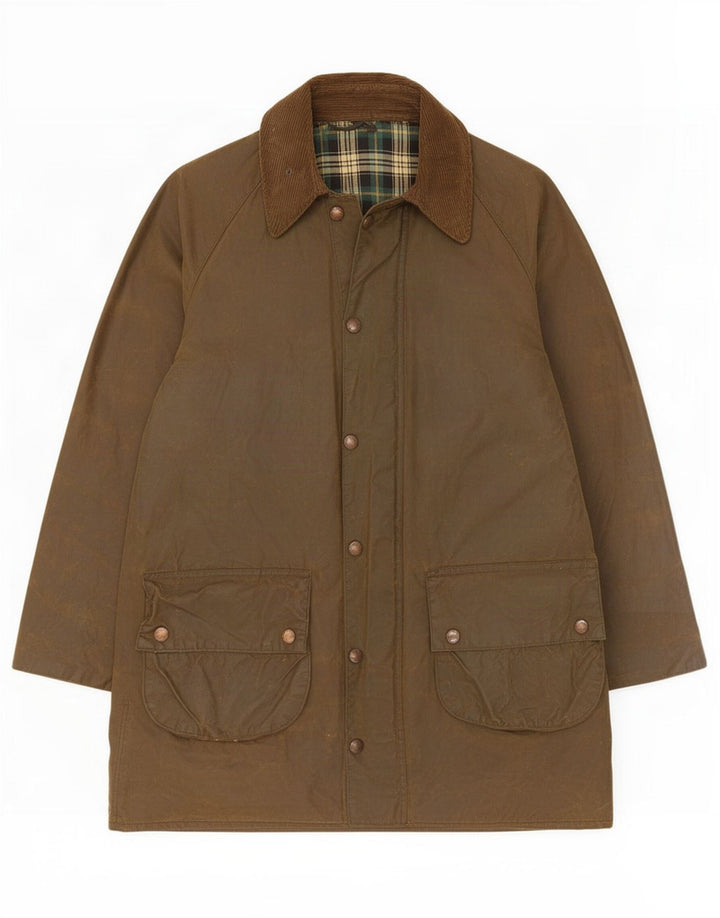 Barbour Mens Gamefair Veste en coton ciré Taille 38 Petit Kaki