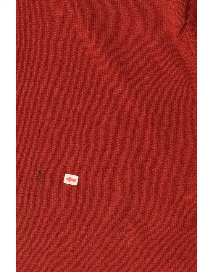 Marks & Spencer Pull à col rond coupe classique pour homme en coton rouge Large