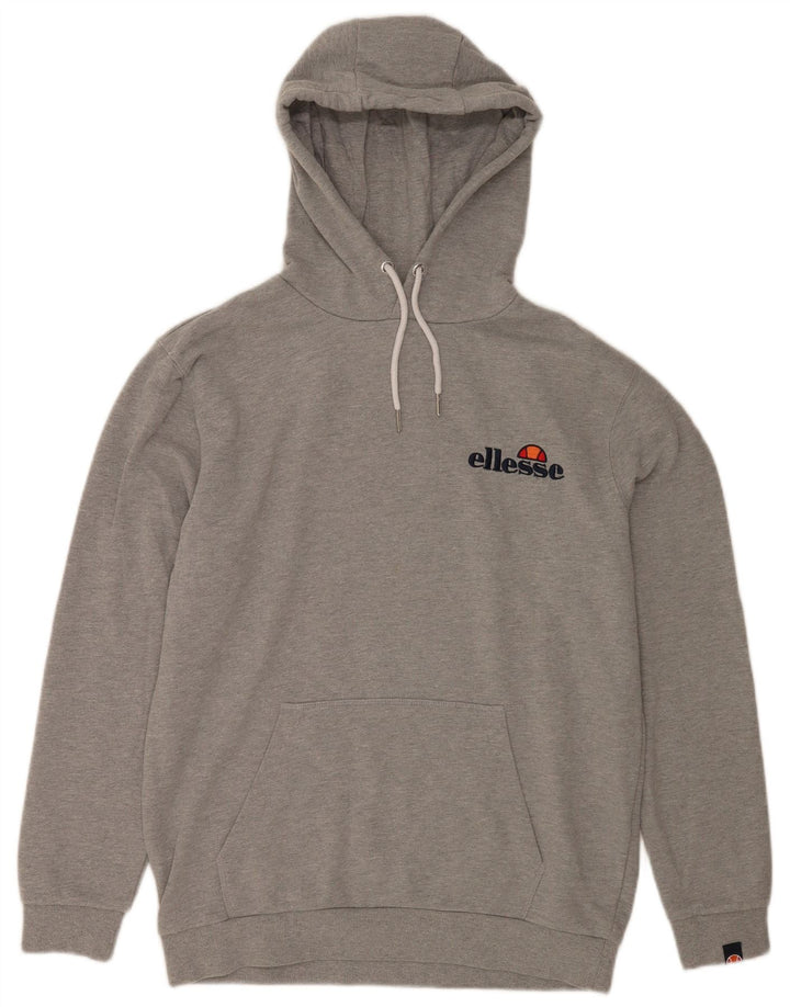 Ellesse Pull à capuche pour homme Large Gris Coton