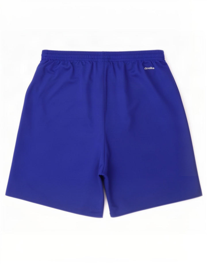 Adidas Short de Sport Climalite Homme Bleu Moyen Polyester