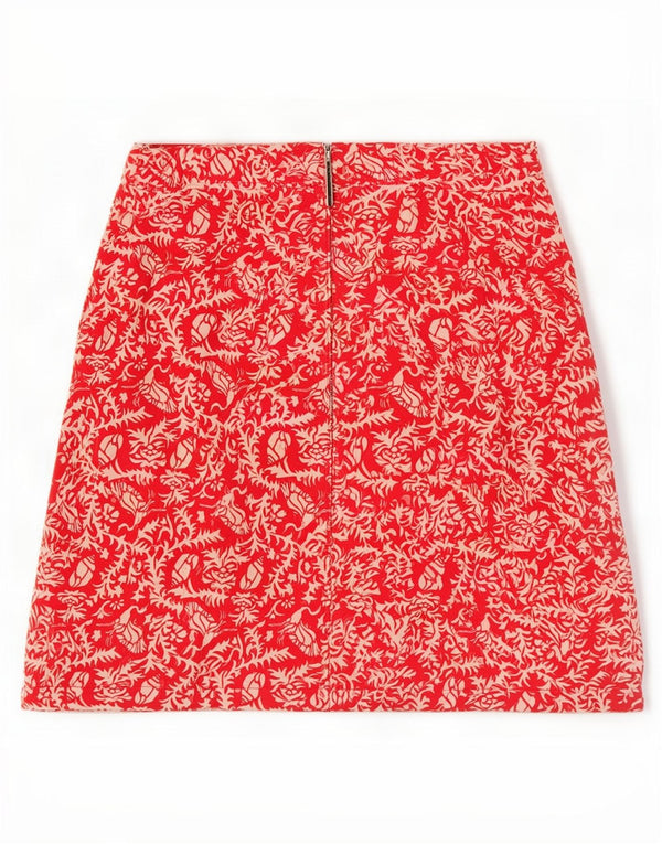 Murphy & Nye Womens Mini Skirt W27 Small Red Floral Cotton