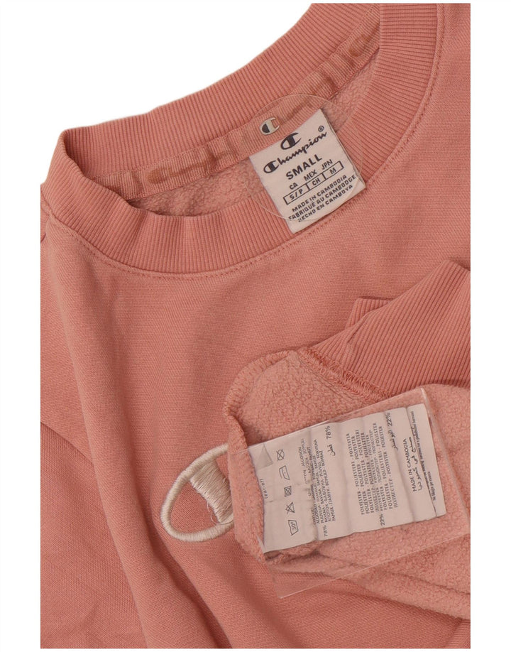 Champion Sweat-shirt oversize Crop Graphic pour femme UK 10 Petit Rose