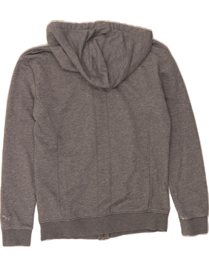 PUMA Womens Zip Hoodie Sweater UK 12 Medium Grey Cotton Vintage Puma and Second-Hand Puma from Messina Hembry 