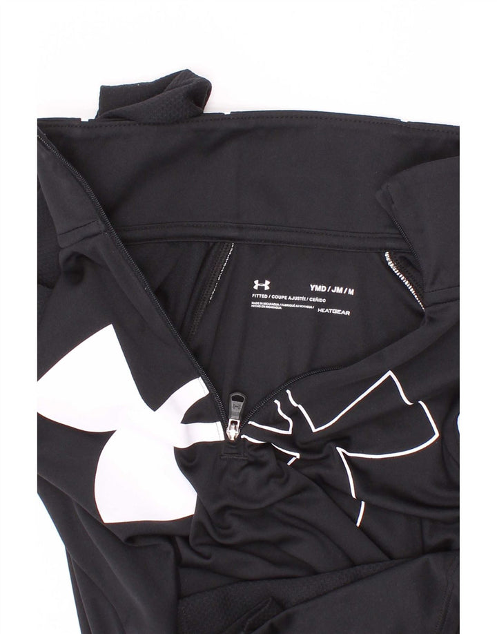 Under Armour Haut ajusté graphique à manches longues pour fille 9-10 ans Noir moyen