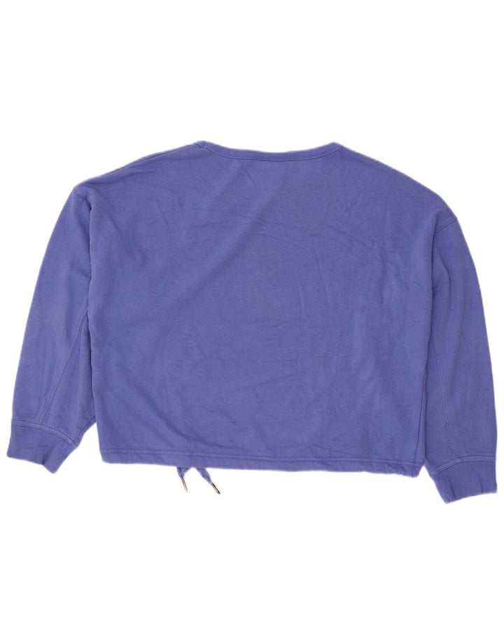 CHAMPION Sweat-shirt court surdimensionné pour femme UK 14 Bleu moyen