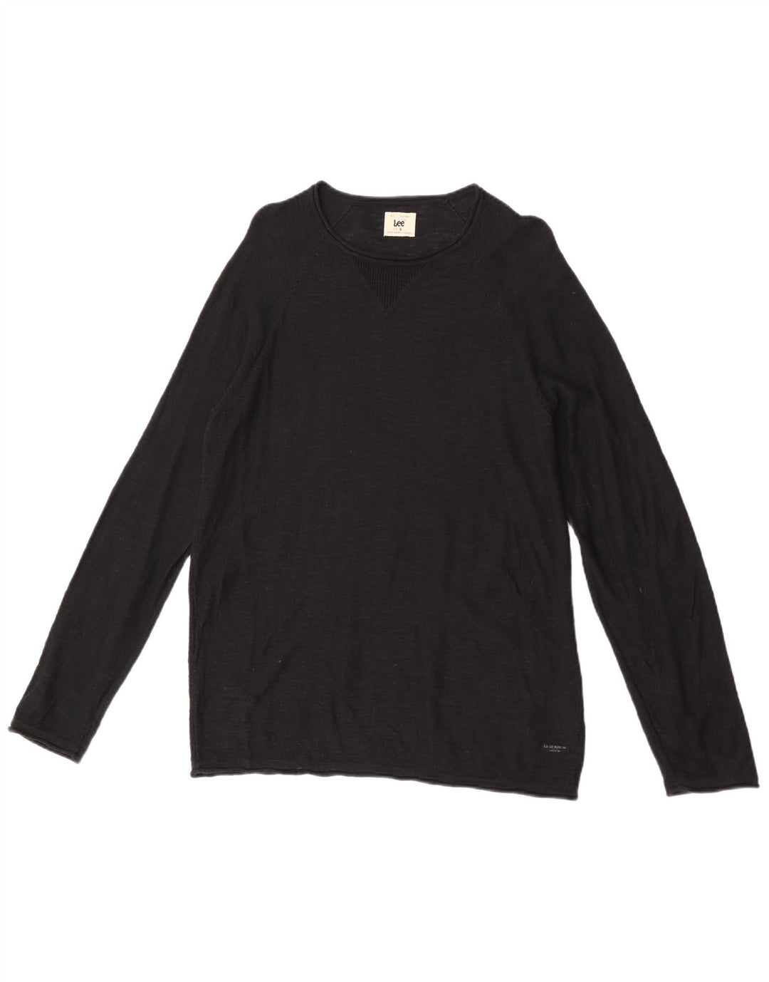 Lee Pull à col rond pour homme Petit coton noir