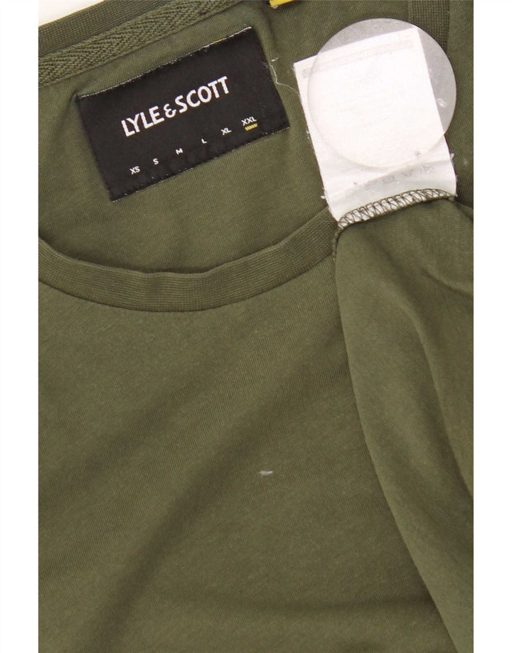 Lyle & Scott T-Shirt Homme Top 2XL Kaki Coton