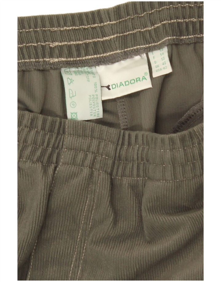 Diadora Pantalon de survêtement cargo pour homme UK 42 Large Kaki Polyester