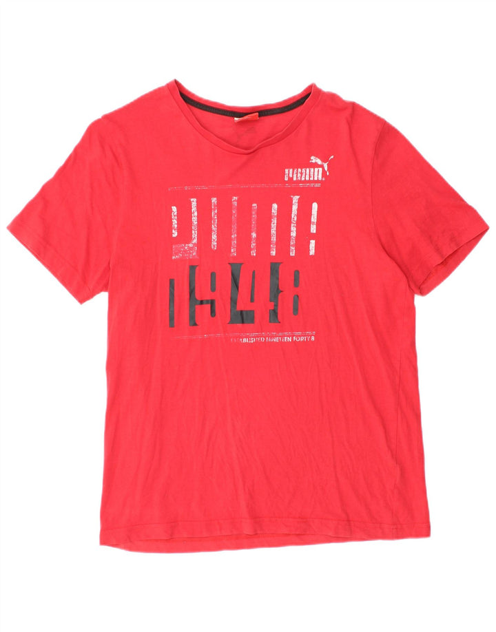 Puma Tee-Shirt Graphic Homme Rouge Moyen