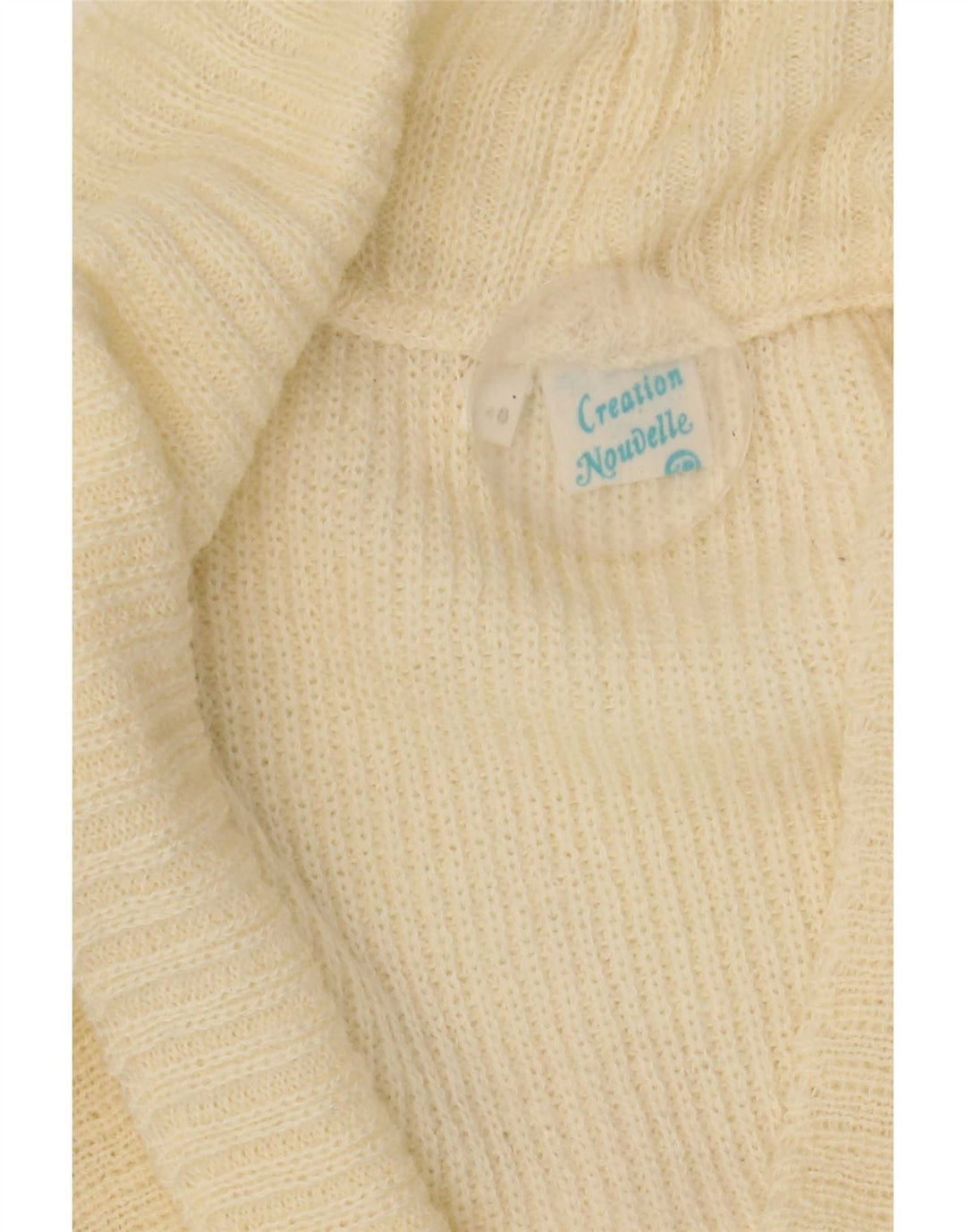 Création Cardigan surdimensionné pour femme IT 40 petit acrylique blanc cassé