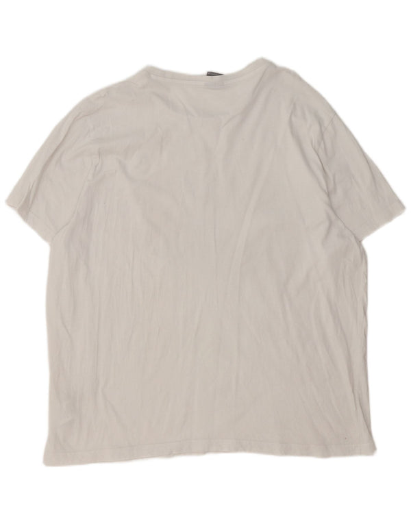 Puma T-shirt graphique pour homme 2XL Blanc Coton