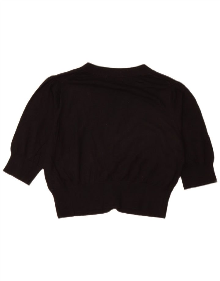Marks & Spencer Pull cardigan court pour femme UK 14 Noir moyen