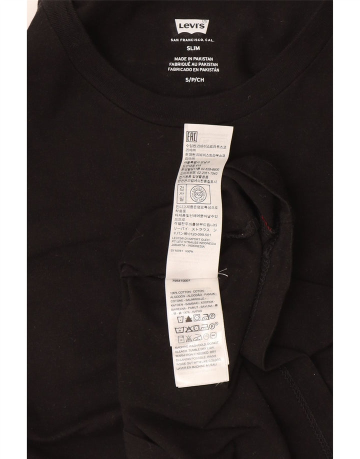 Levi's T-Shirt Slim Fit Homme Noir Petit Coton