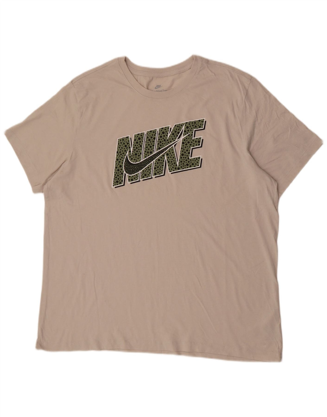 Nike T-shirt graphique pour homme en coton beige 2XL