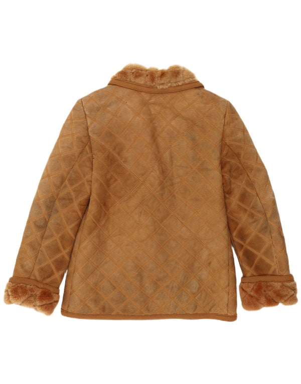 Rupp & Taureck Couture Veste en peau de mouton pour femme UK 14 Marron moyen