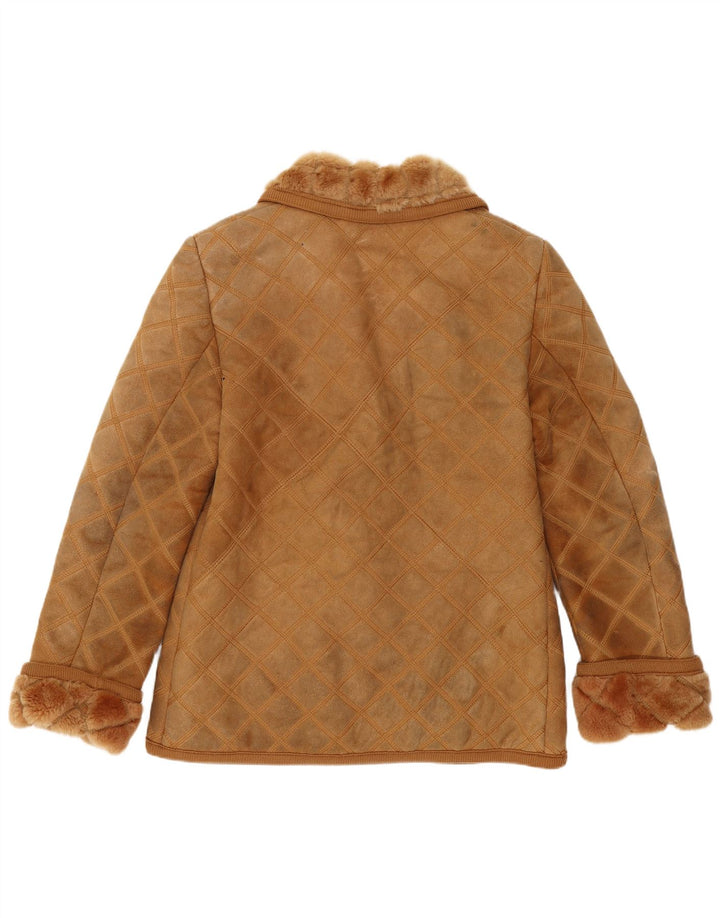 Rupp & Taureck Couture Veste en peau de mouton pour femme UK 14 Marron moyen