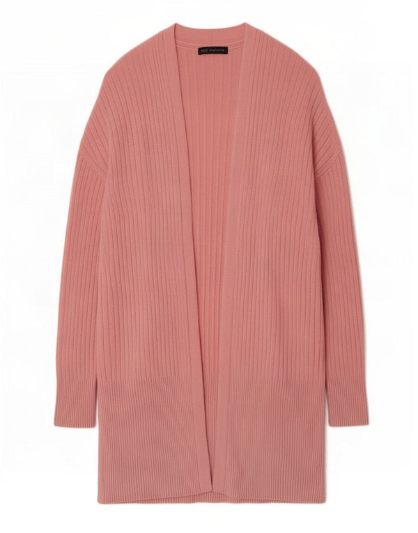 Marks & Spencer Pull cardigan ouvert long pour femme UK 14 Rose moyen