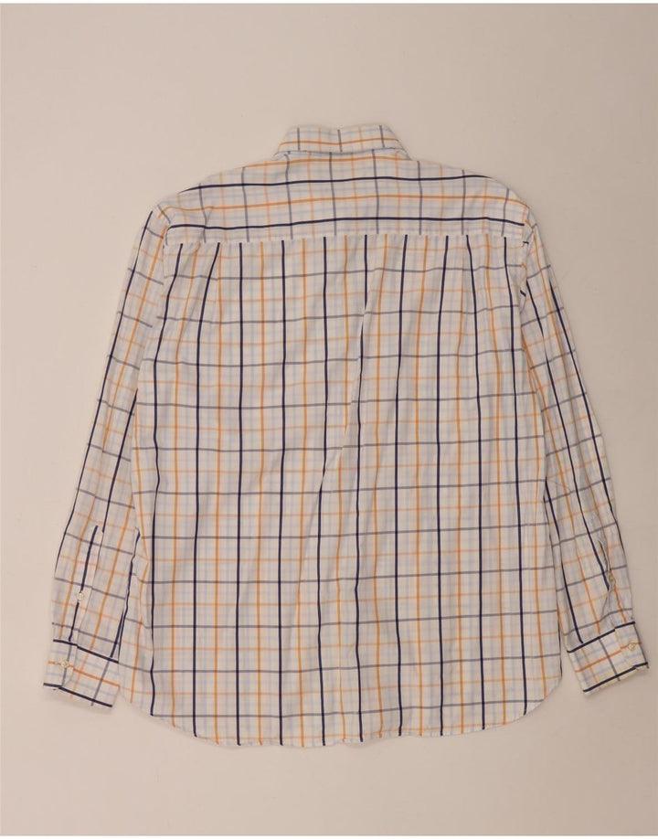 Paul & Shark Chemise Homme Taille 44 XL Coton à Carreaux Blanc