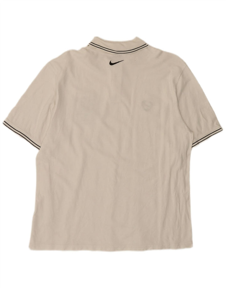 Nike Polo graphique pour homme XL en coton blanc
