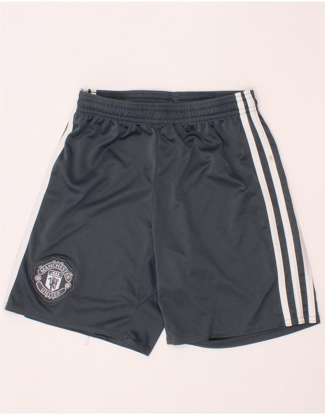 ADIDAS Short de sport Manchester United pour garçon 9-10 ans Gris Polyester