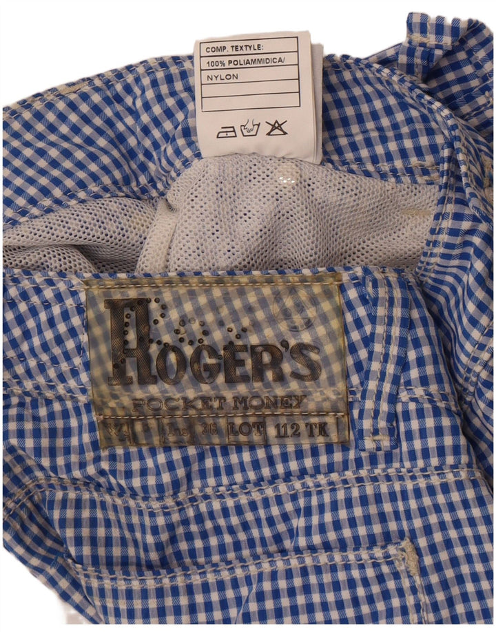 Roy Rogers Short Chino Garçon 11-12 Ans W26 Bleu Vichy Polyamide