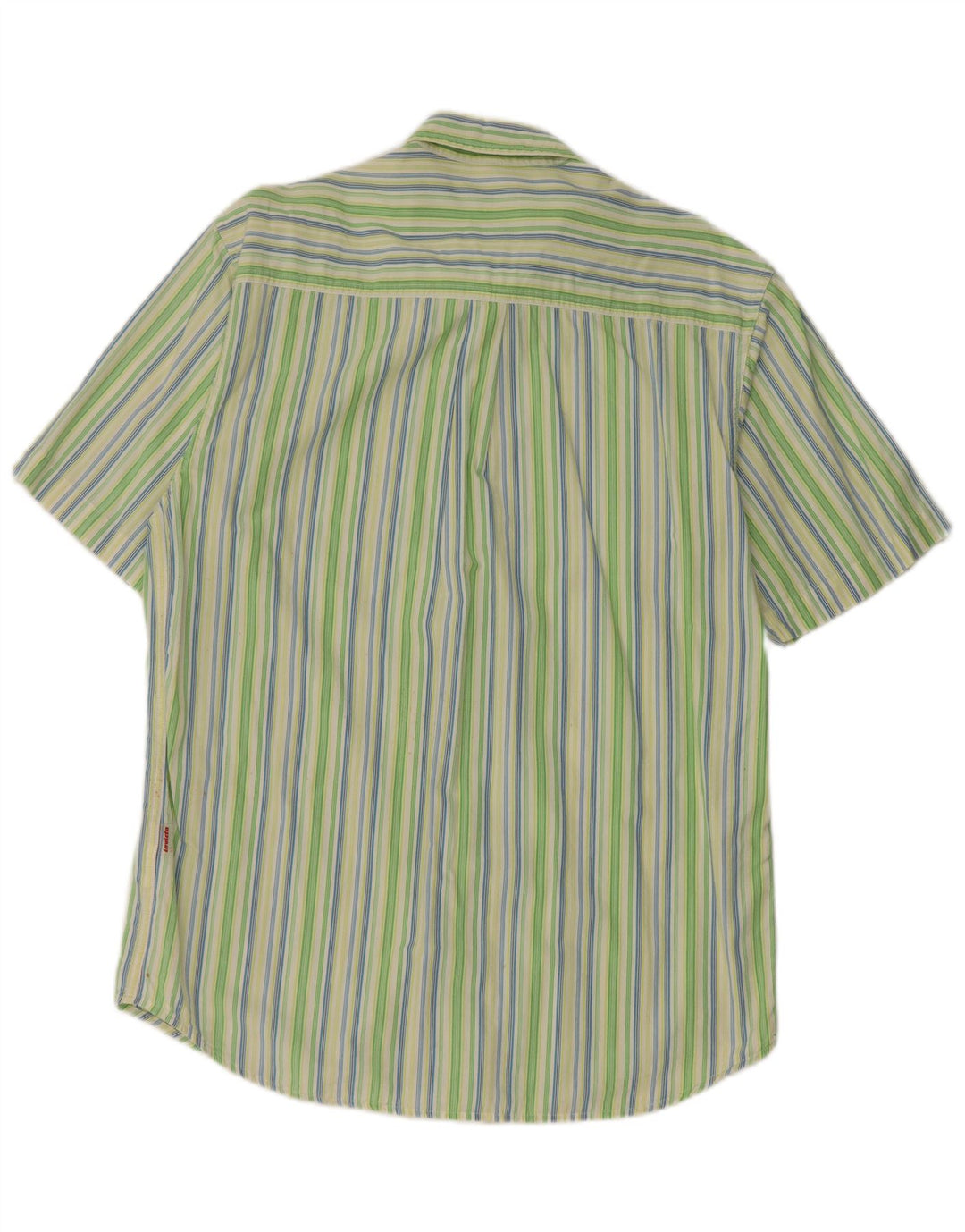 INVICTA Chemise à Manches Courtes Homme Grand Coton Rayé Vert