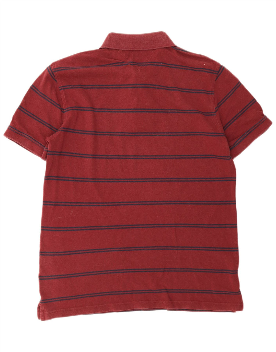 Tommy Hilfiger Polo sur mesure pour homme Large rayé rouge