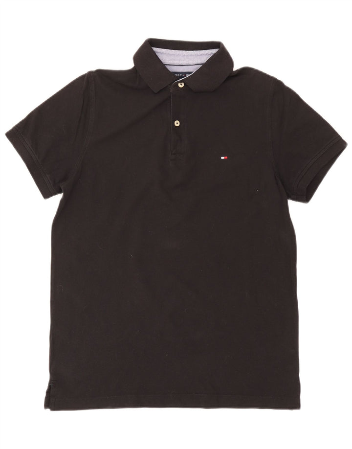 Tommy Hilfiger Polo Homme Coton Noir Moyen