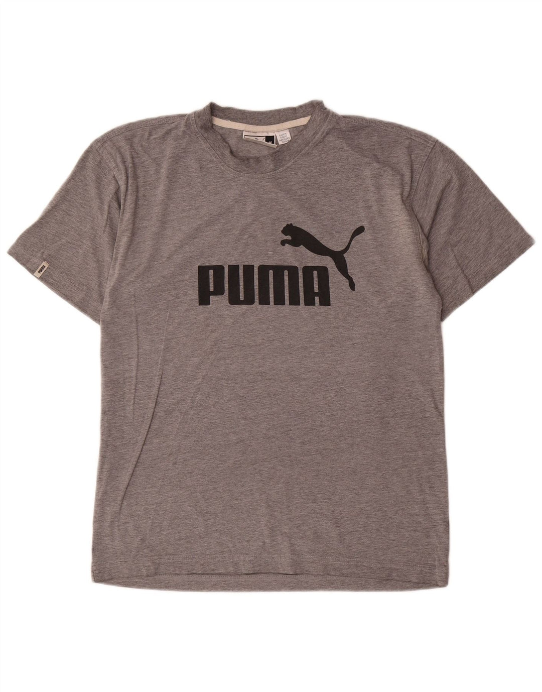 Puma Tee-Shirt Graphique Homme Gris Moyen Moucheté