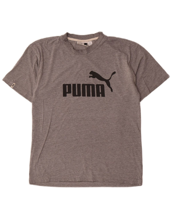 Puma Tee-Shirt Graphique Homme Gris Moyen Moucheté