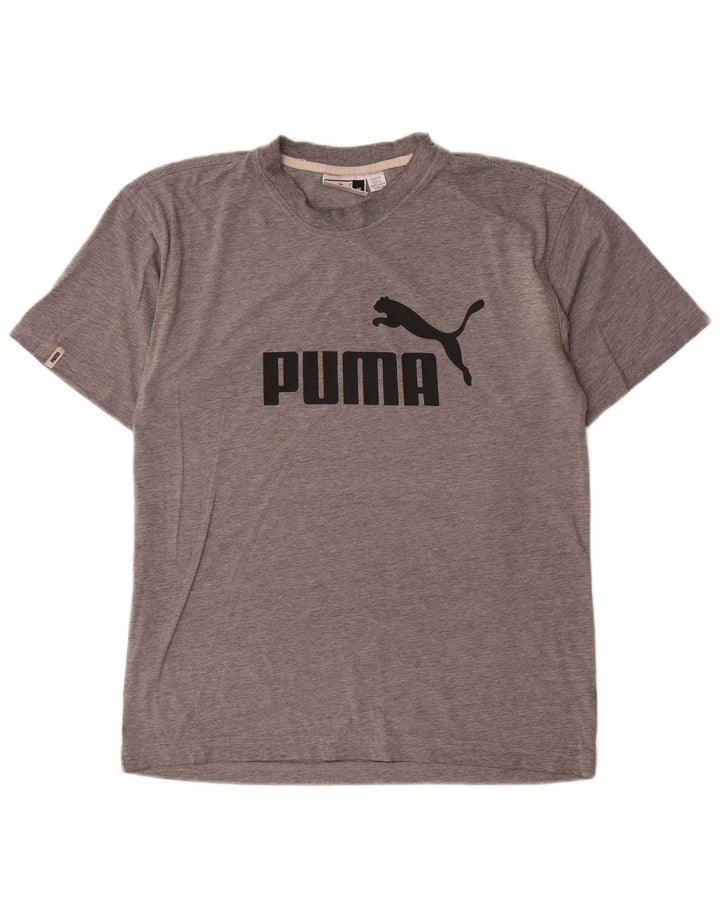 Puma Tee-Shirt Graphique Homme Gris Moyen Moucheté