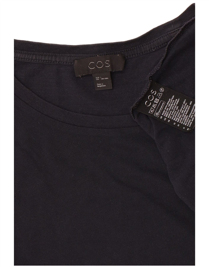 Cos T-Shirt Homme Haut Large Bleu Marine Coton