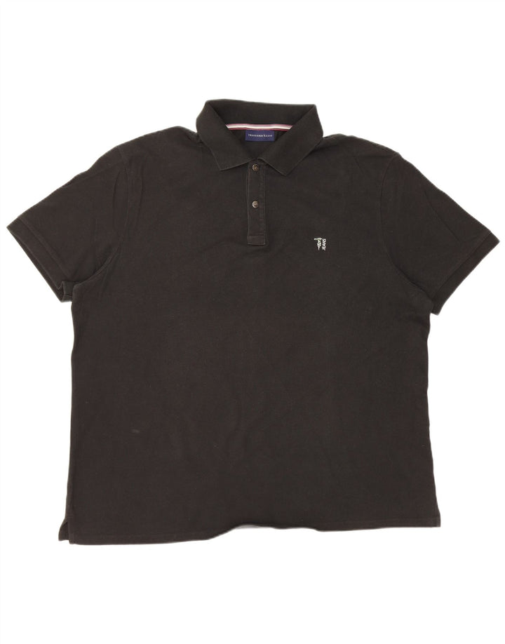 TRUSSARDI JEANS Polo Homme 3XL Noir Coton