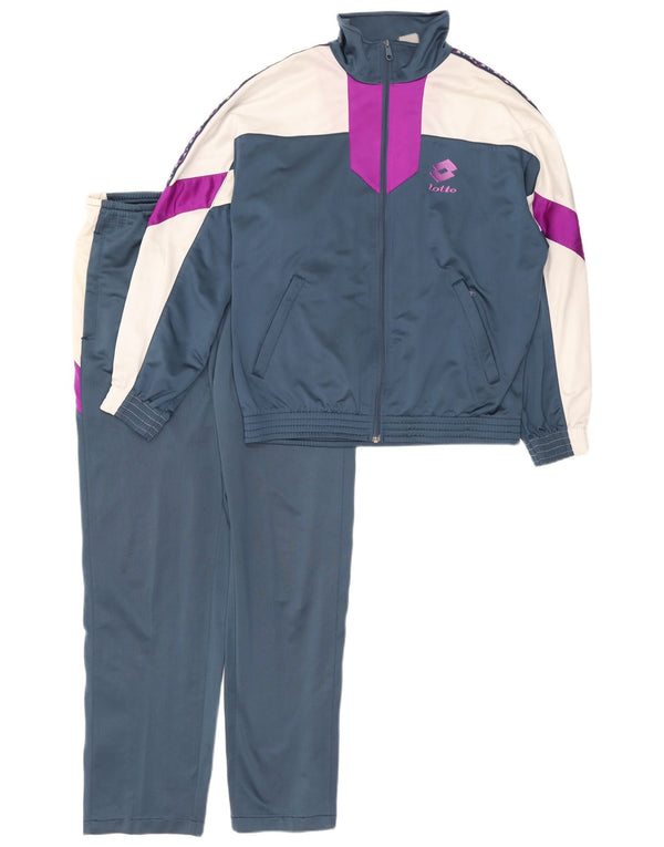 Lotto Survêtement Graphique Complet Homme Bleu Marine Moyen Colourblock
