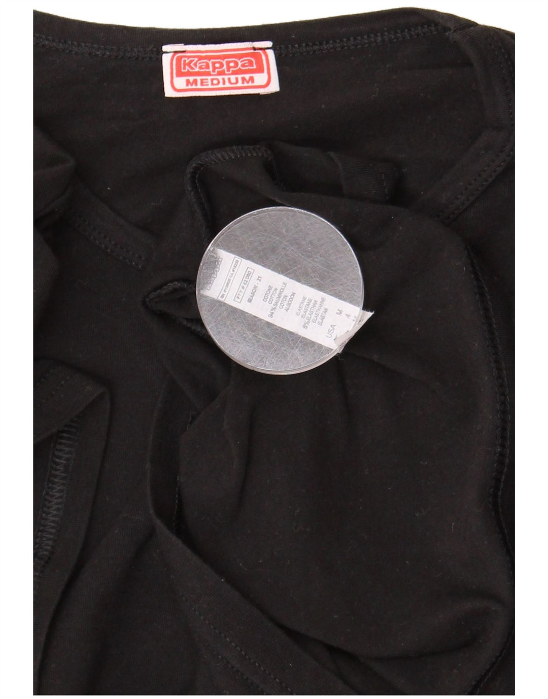 Kappa T-Shirt Homme Noir Moyen Coton