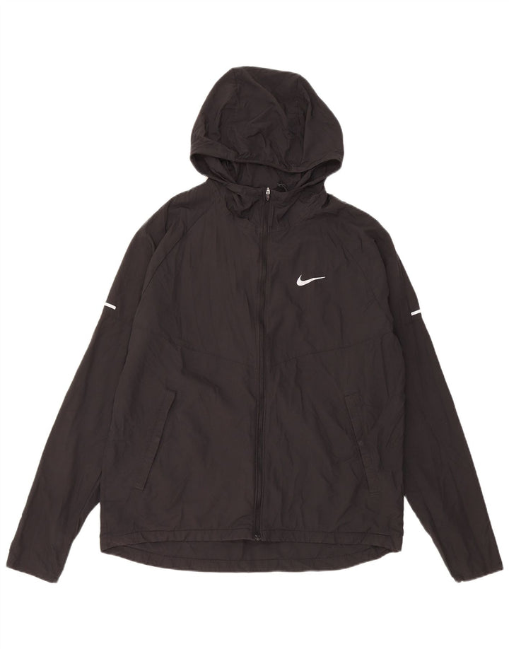 Nike Veste de survêtement à capuche pour femme UK 14 Noir moyen