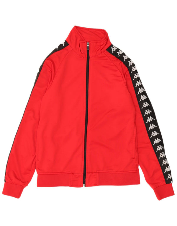 Kappa Survêtement complet graphique pour femme UK 10 Small Rouge Colourblock Polyester