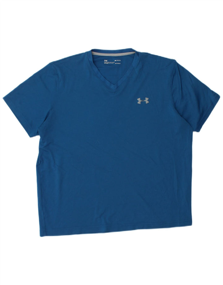 Under Armour Tee-Shirt Heat Gear Homme Bleu Moyen