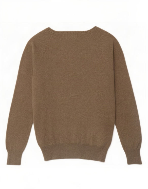 Zara Cardigan Femme Pull UK 14 Grand Coton Beige