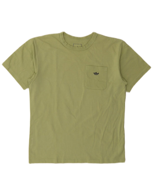 Adidas T-Shirt Homme Vert Moyen Coton