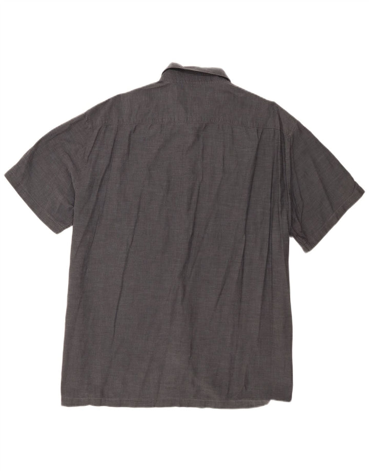 Hugo Boss Chemise à manches courtes pour hommes XL Gris Coton