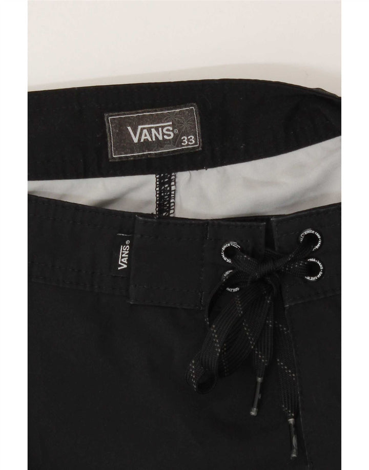 Vans Short de Bain à Motif Abstrait Homme Noir Moyen Polyester