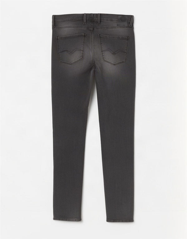 Replay Jean Slim Anbass Homme W30 L34 Gris Coton