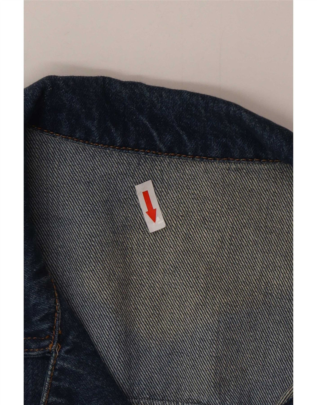 veste en denim homme vintage UK 44 2XL Coton bleu