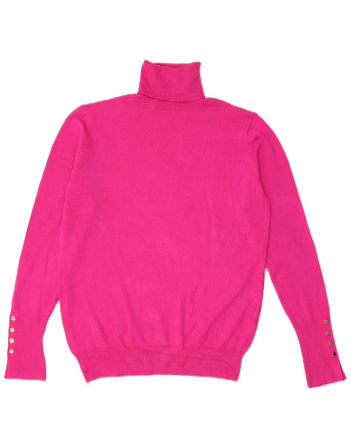 Zara Pull col roulé pour femme UK 12 Rose moyen