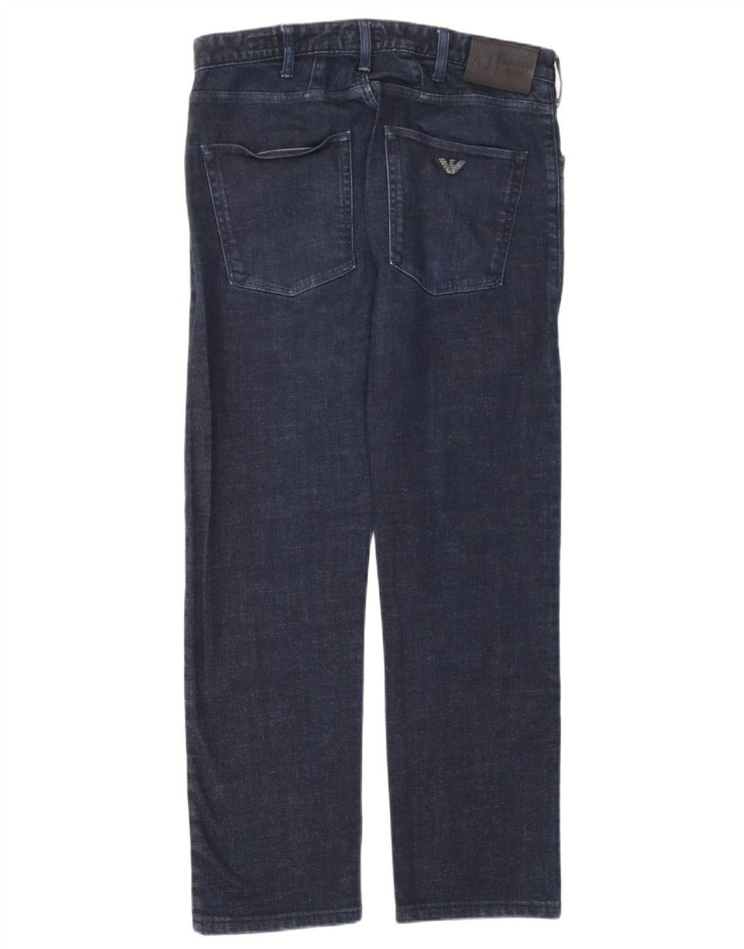 Armani Femme Jean Droit Regular W31 L27 Bleu Marine Coton