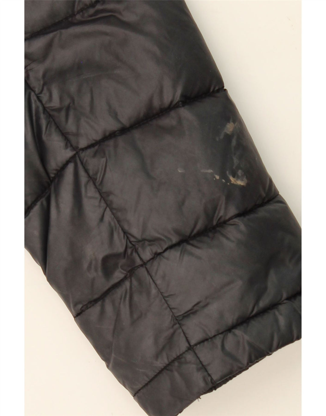 CALVIN KLEIN Womens Hooded Padded Coat UK 10 Small Grey Nylon Vintage Calvin Klein and Second-Hand Calvin Klein from Messina Hembry 