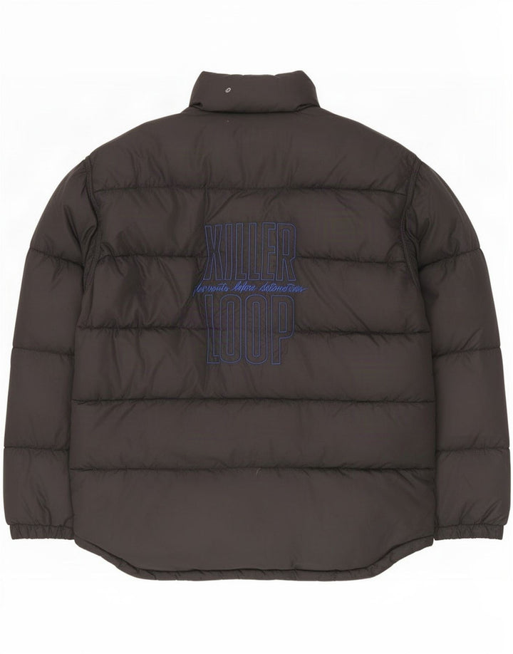 Killer Loop Veste matelassée réversible graphique pour homme UK 38 Medium Noir