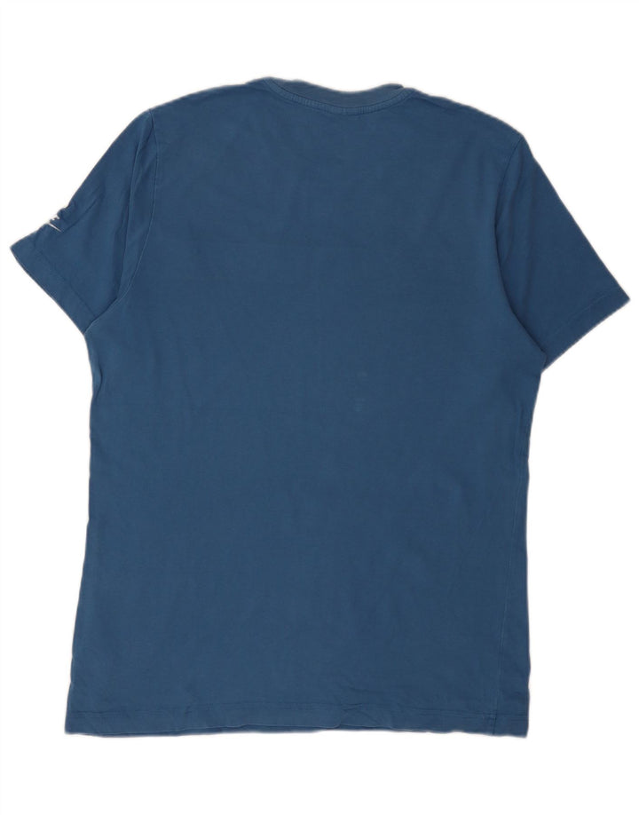Nike T-Shirt Graphique Homme Bleu Moyen Coton